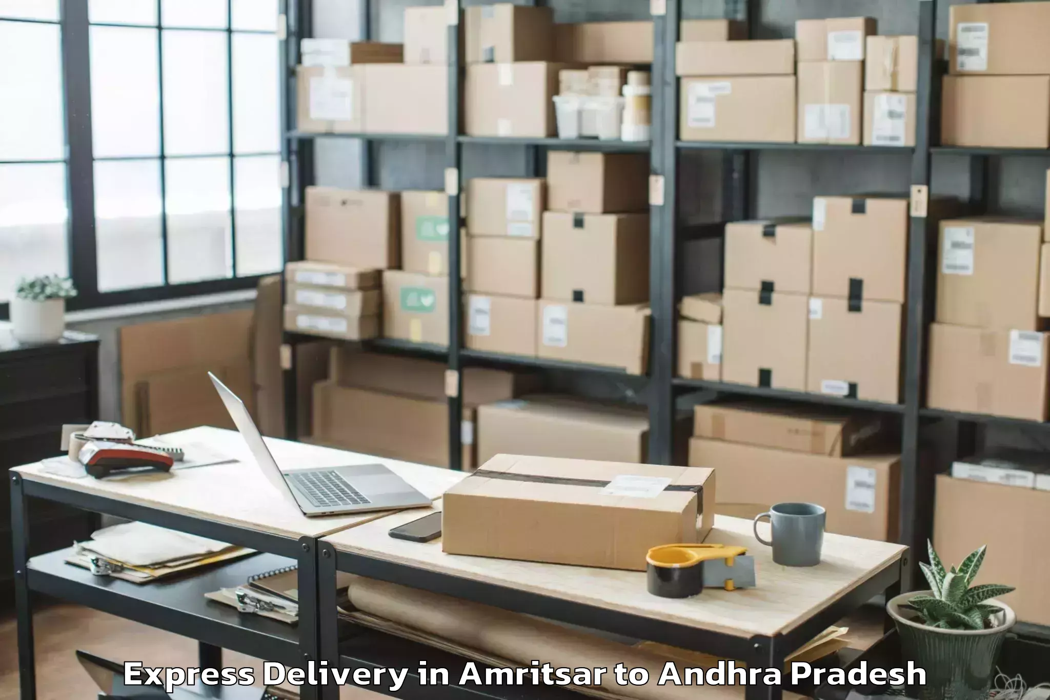 Top Amritsar to Kanamarlapudi Express Delivery Available